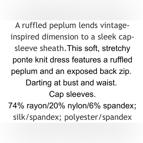 Alice + Olivia Black Victoria Peplum Dress - Picture 7 of 8